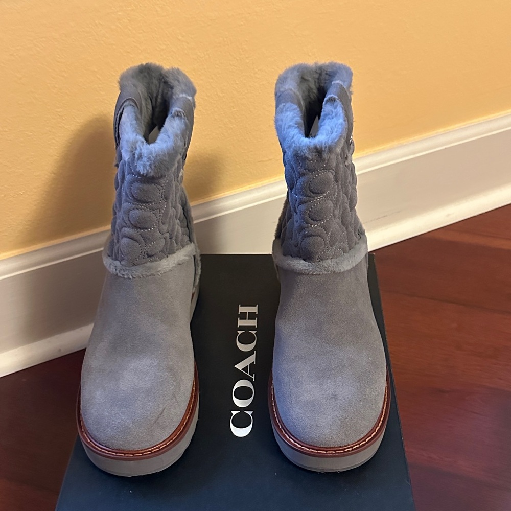 Coach Women's Winter Gray Boots
